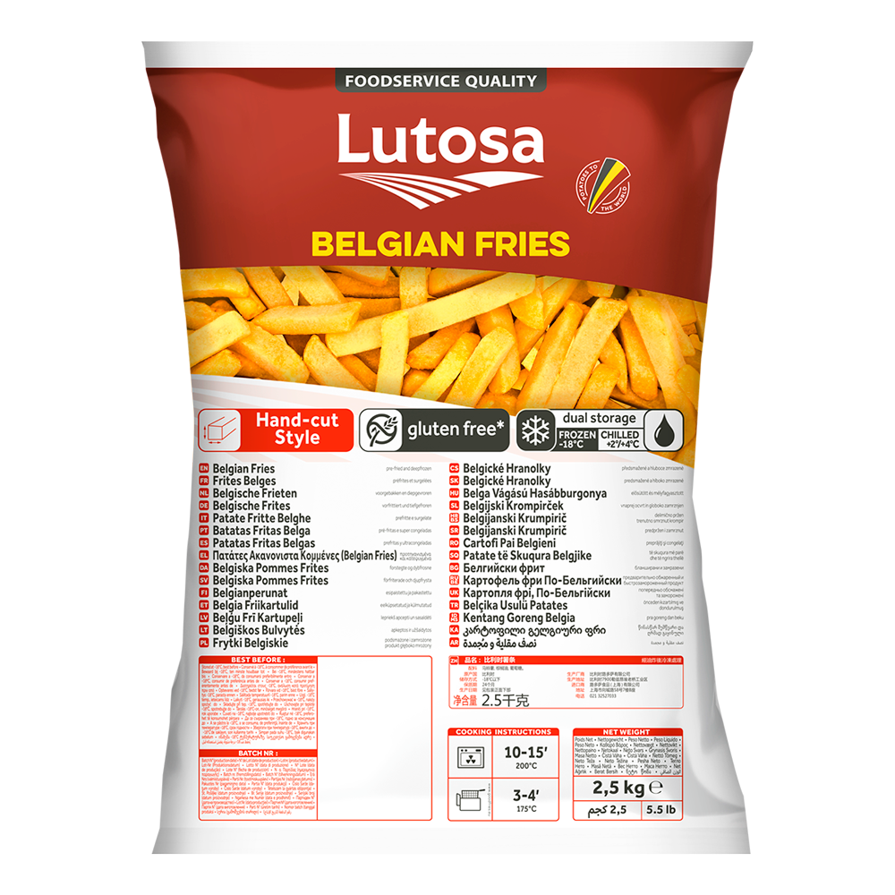 Lutosa Foodservice Belgian Fries 2.5KG