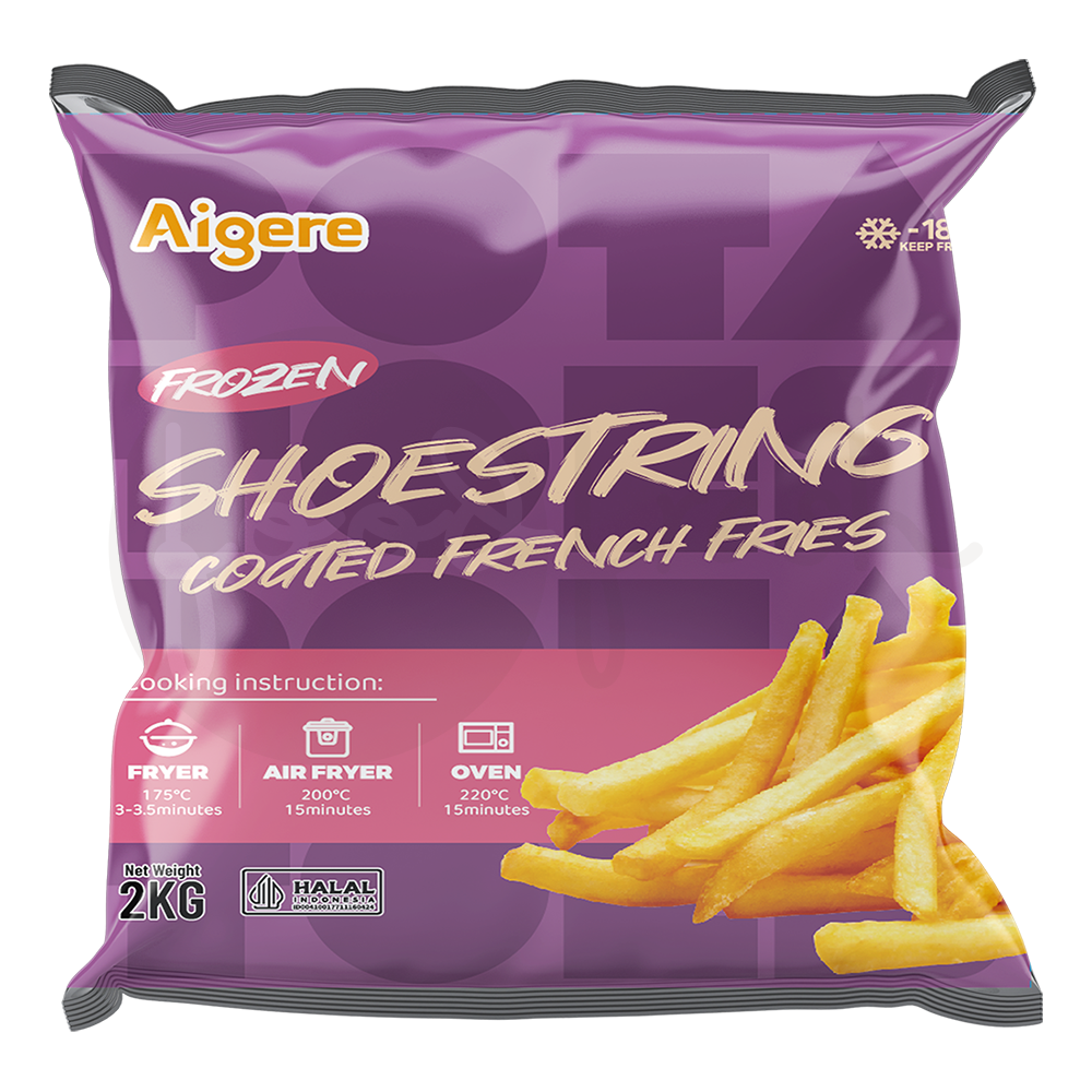 Aigere Shoestring Double Coated Fries