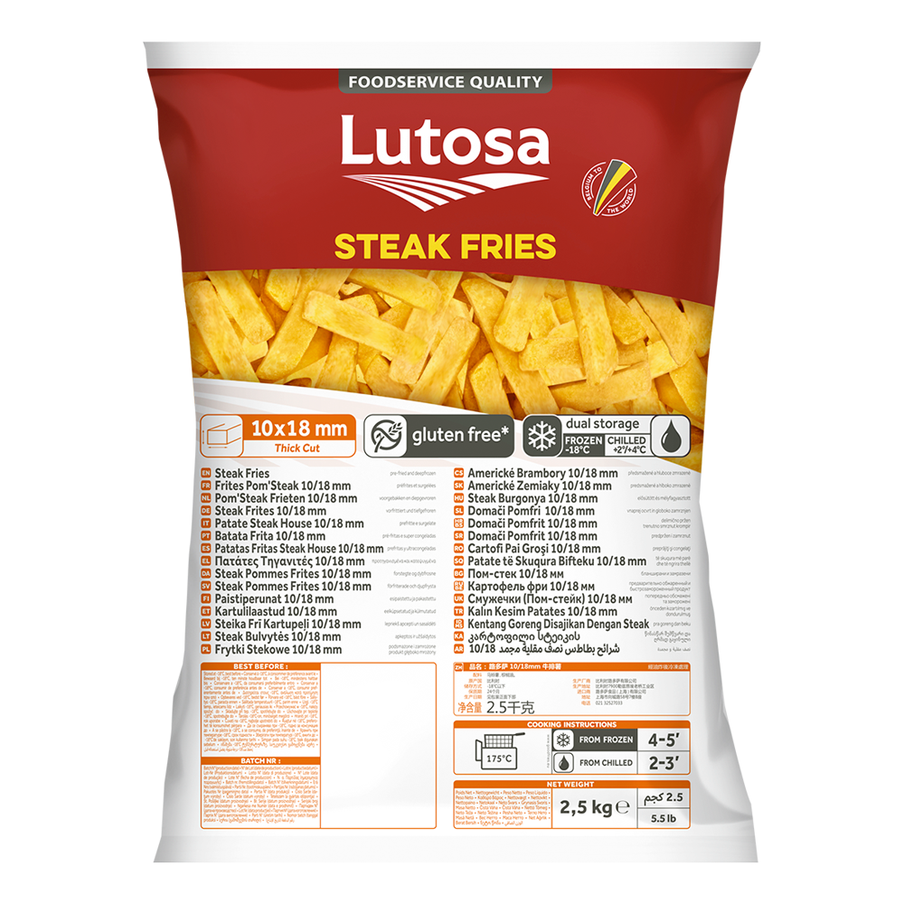 Lutosa Foodservice Steak Fries 2.5KG