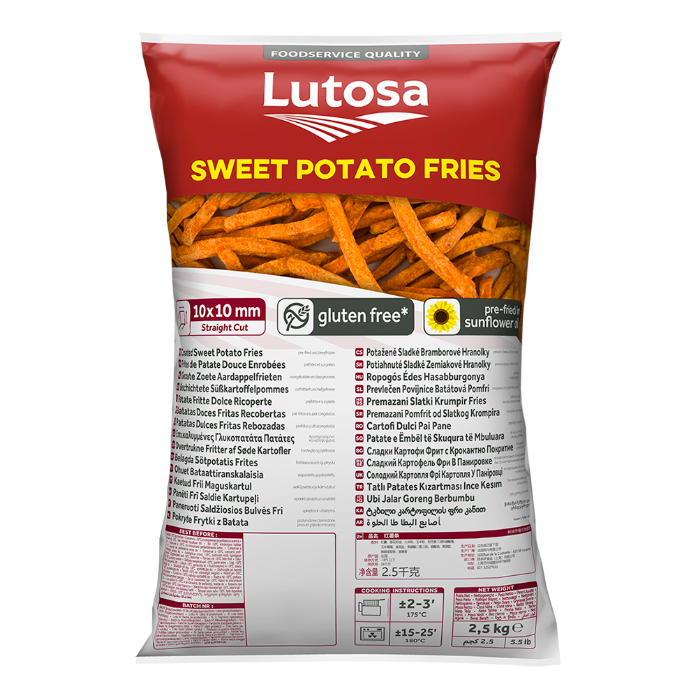 Lutosa Foodservice Sweet Potato Fries 2.5KG
