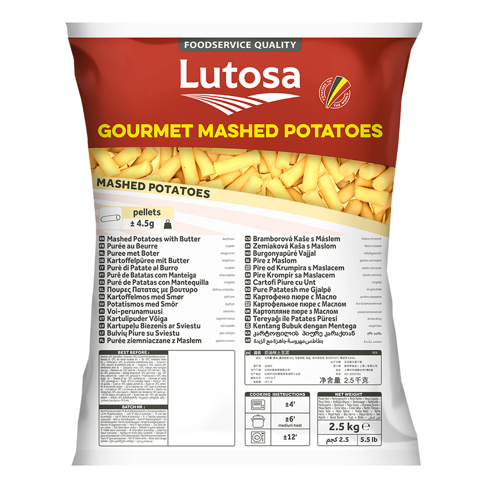 Lutosa Foodservice Gourmet Mashed Potatoes 2.5KG