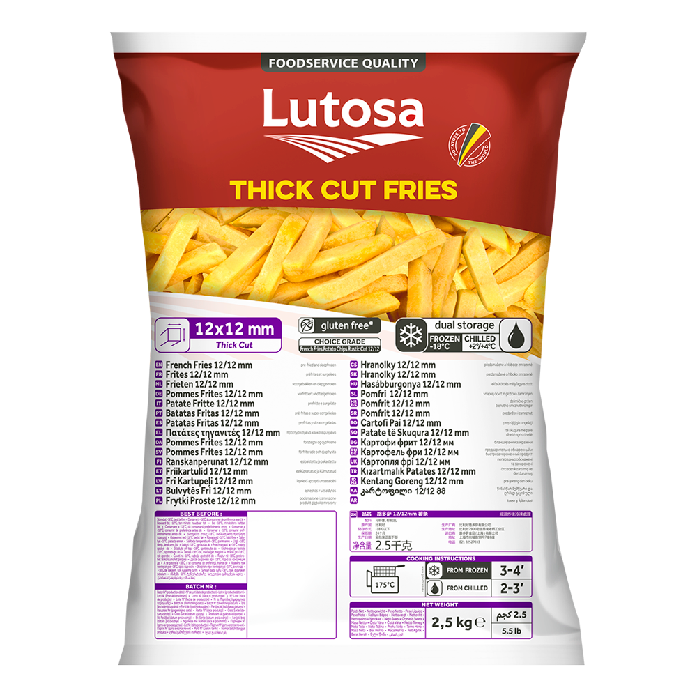 Lutosa Foodservice Thick Cut Fries 2.5KG