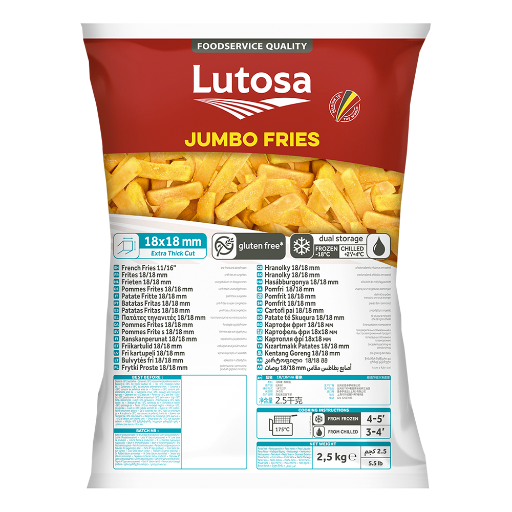 Lutosa Foodservice Jumbo Fries 2.5KG